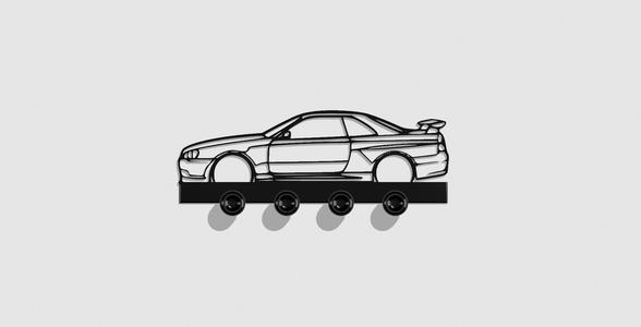Nissan Skyline GT-R34 KEY RACK
