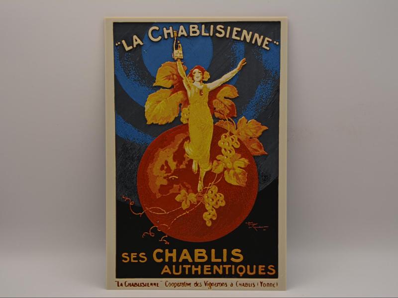 French vintage poster La Chablisienne – Hueforge
