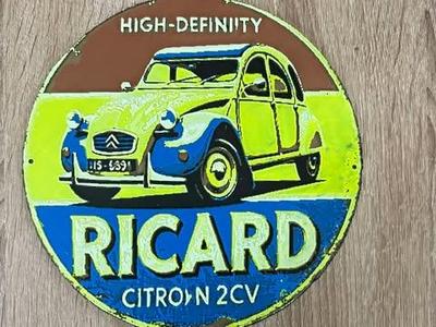 Ricard Enamel Style Plaque