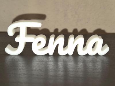 Fenna Name Sign Display Decor