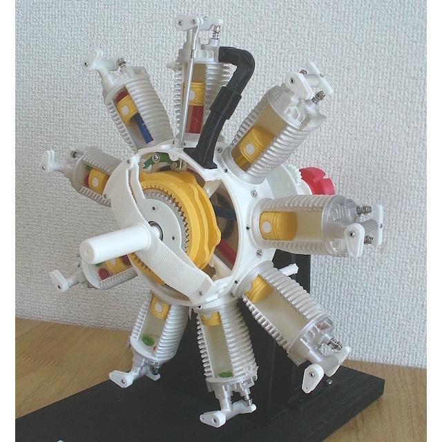 Radial Engine, Rotary - 2, 1910s, Main Mechanism