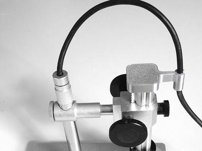 Cable guide for USB microscope stand
