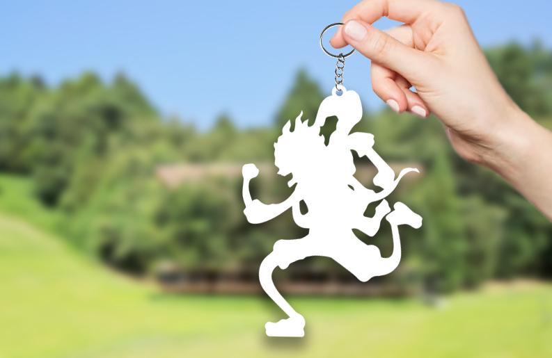 Keychain One Piece Luffy Gear 5 nika