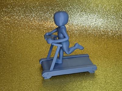Running Stickman Trophy