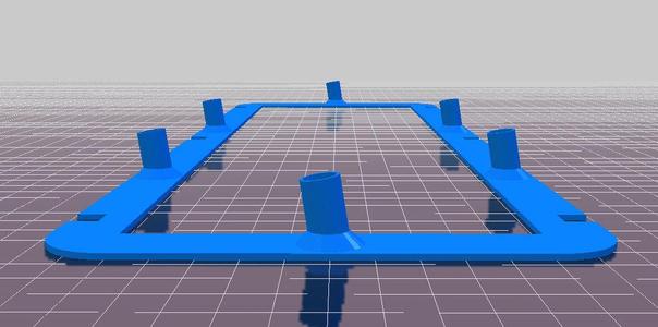 TRS-80 Model 1 - Screw Standoffs Plate
