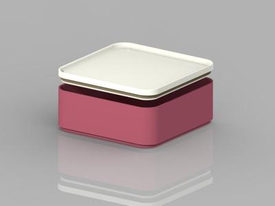 Stack Tray 138x138x57(height of bottom tray+cover)