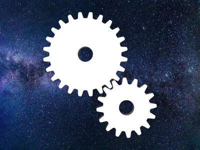 Mechanical Gear 5 - Part for engines, clocks, robots, electric motors, bicycles, trains for 3D Printing
