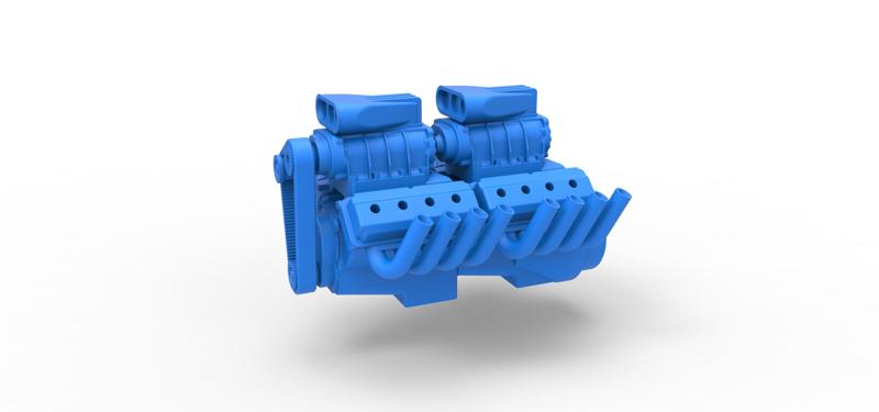 Diecast engine 2 V8 Scale 1:25