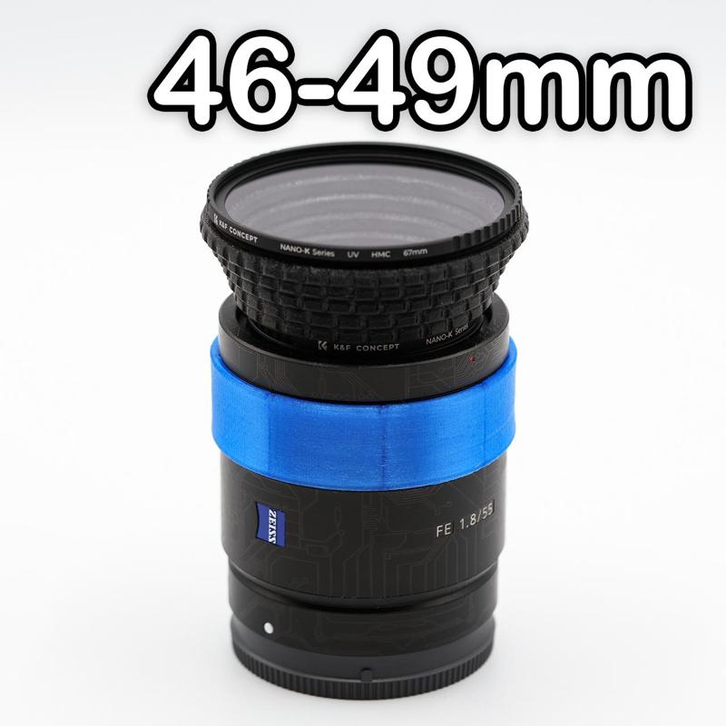 CAMERA FILTER RING ADAPTER 46-49MM (STEP-UP)