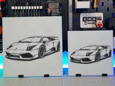 Lamborghini - Hueforge - 3 Colors