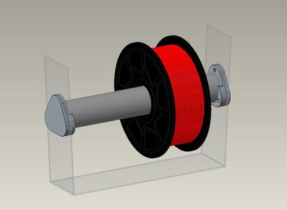 Spool holder for Ikea Samla