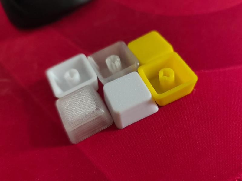 One of the mechanical keyboard keycaps
