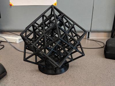 Spun Lattice Cube (Torture Test)
