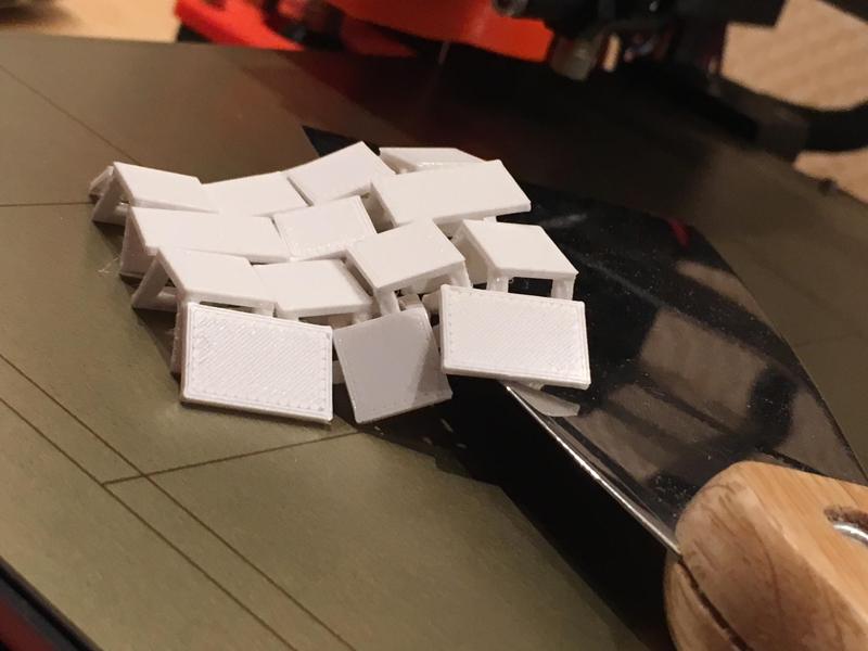 sturdy "fabric" with rectangular footprint