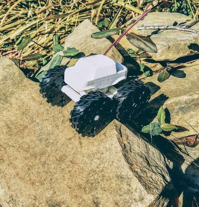 Truck with bearing wheels