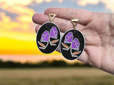 Flower earrings