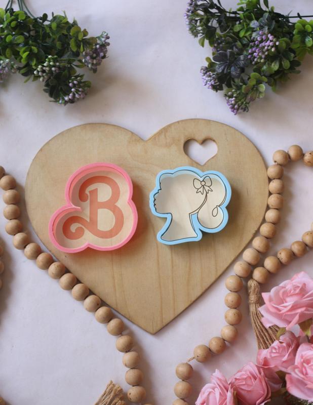 Barbie cookie cutter set of 3 STL