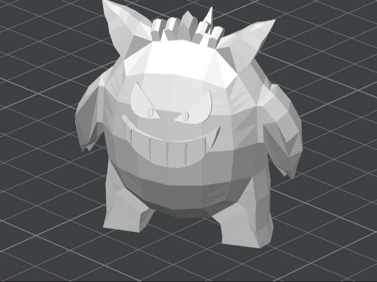 Gengar from Pokemon printable in ANY COLOR