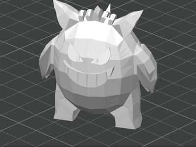 Gengar from Pokemon printable in ANY COLOR