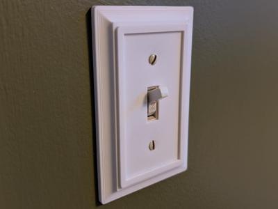 Decorative Single Light Switch Cover Plate