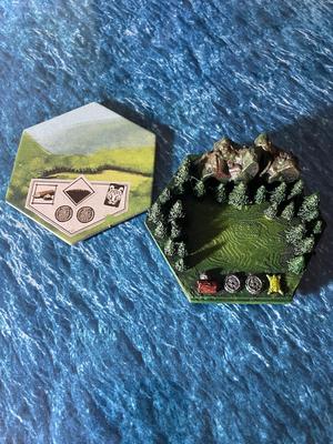 Tile Island 3D Valley - Robinson Crusoe: Adventures on the cursed island - board game lucified