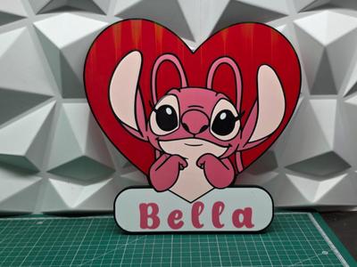 Angel lamp - Stitch custom