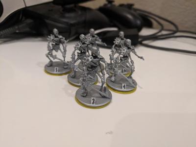 25mm Numbered Bases for Gloomhaven
