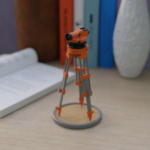 Automatic level with articulated tripod