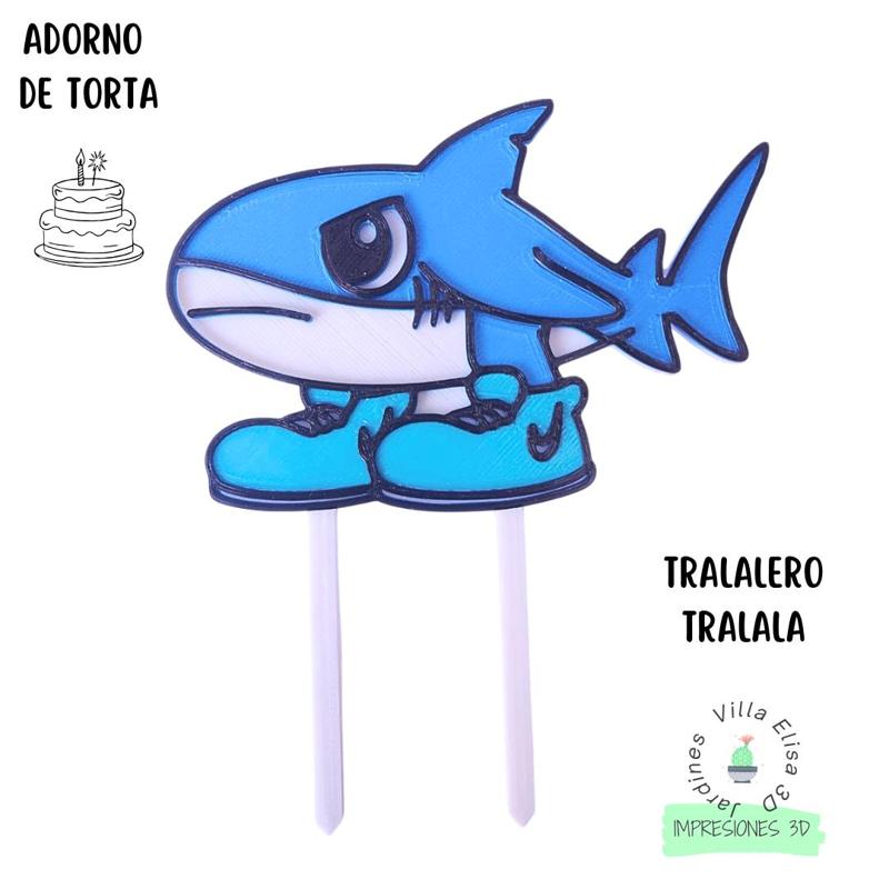 tralalalero tralala cake topper
