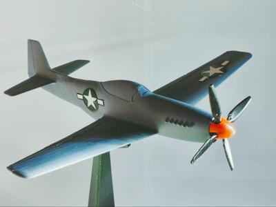 P-51 Mustang Aircraft model - Scale 1:48