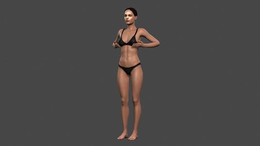 Beautiful Woman -Rigged and animated for Unity