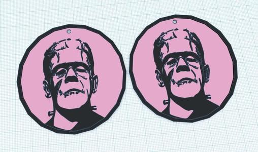 Frankenstein's Monster earrings