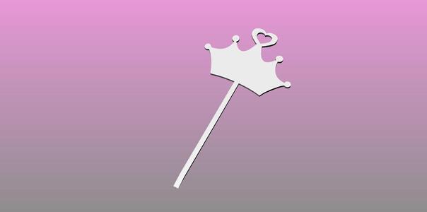 Tiara Crown Cake Toppers