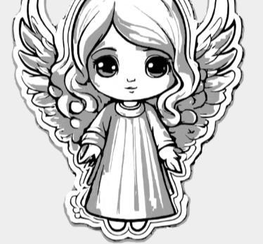 angel decoration to chismas tree