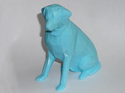 Low Poly Labrador (Dog Statue)