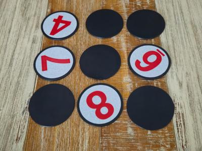 Coaster Numbers Memory Game