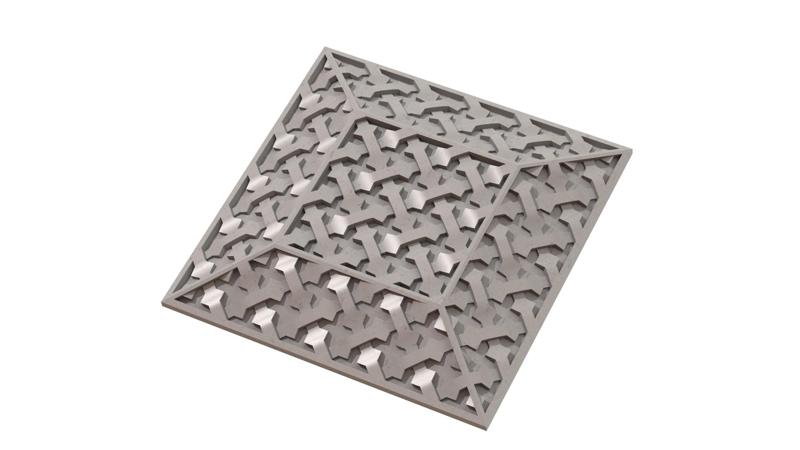 Arabesque moucharabieh chamfered panel