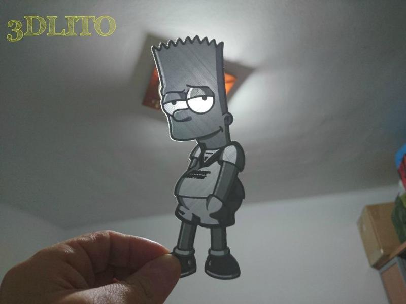 Litofania Bart simpson