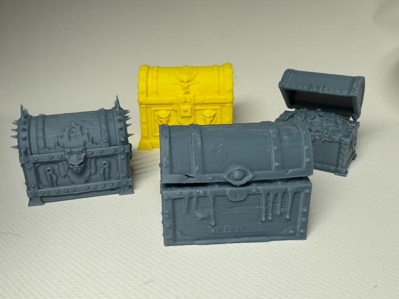 chests for the Dungeons and Dragons game DND