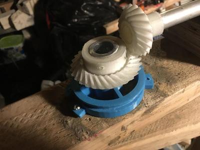 Functional bevel gears with axle attachments
