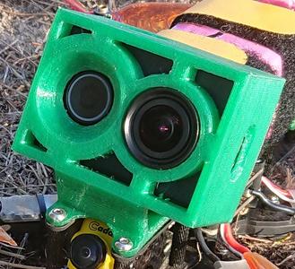 protecive Xiaomi Yi Cam Mount 35 deg for Amax Freestyle FPV 