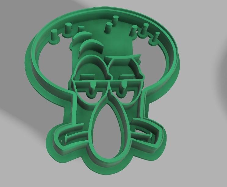 SpongeBob Squidward Face Cookie/Dough Cutter