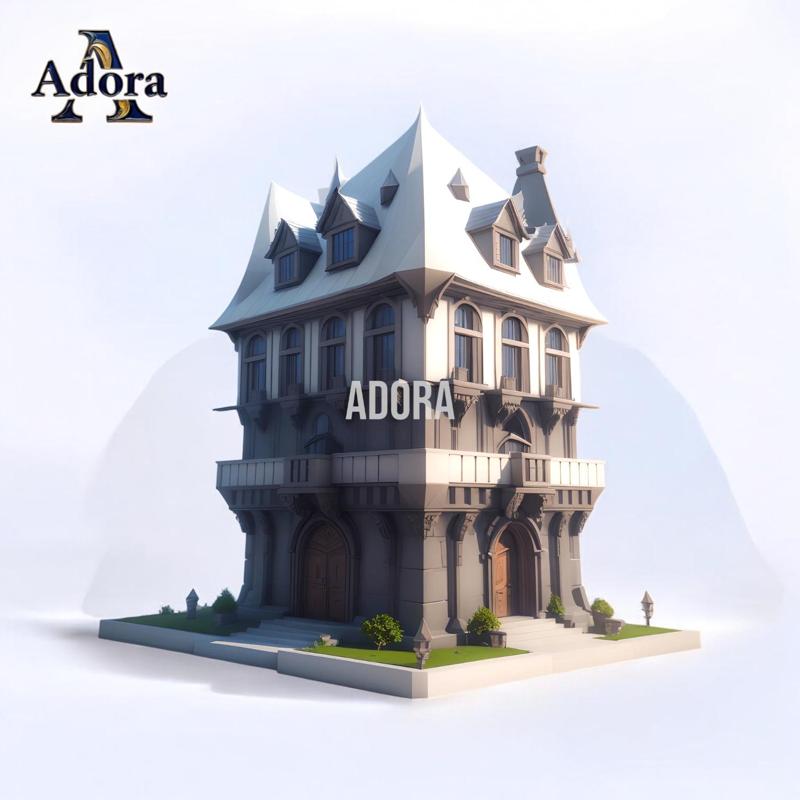 victorian gothic house 3d model for printing