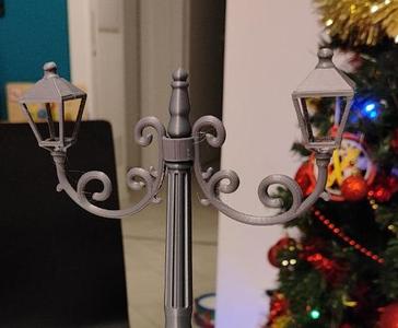 Sicilian Village Lamp post with small lamp