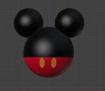 Mickey Mouse ball character