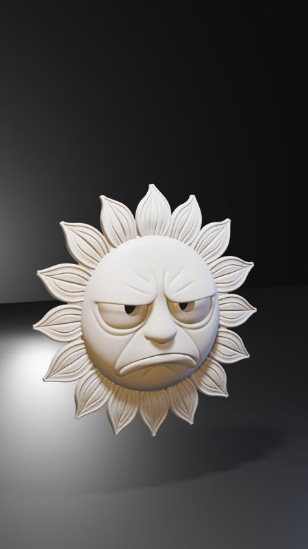 Annoyed Sunflower Mask