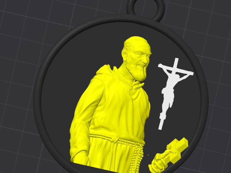 Padre Pio Keychain FATHER PIUS Keychain