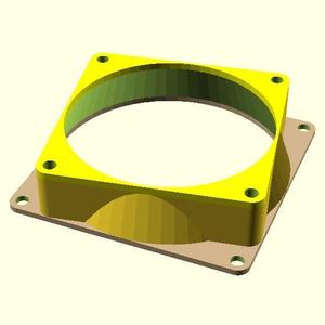 Customizable Fan Adapter and Spacer