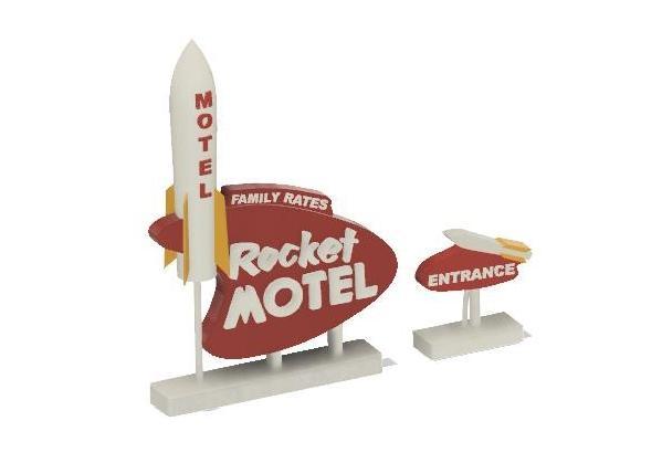 Rocket Motel Sign