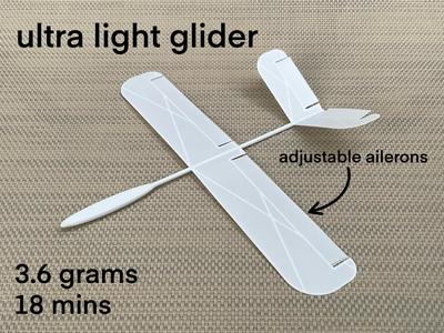 ultralight indoor glider